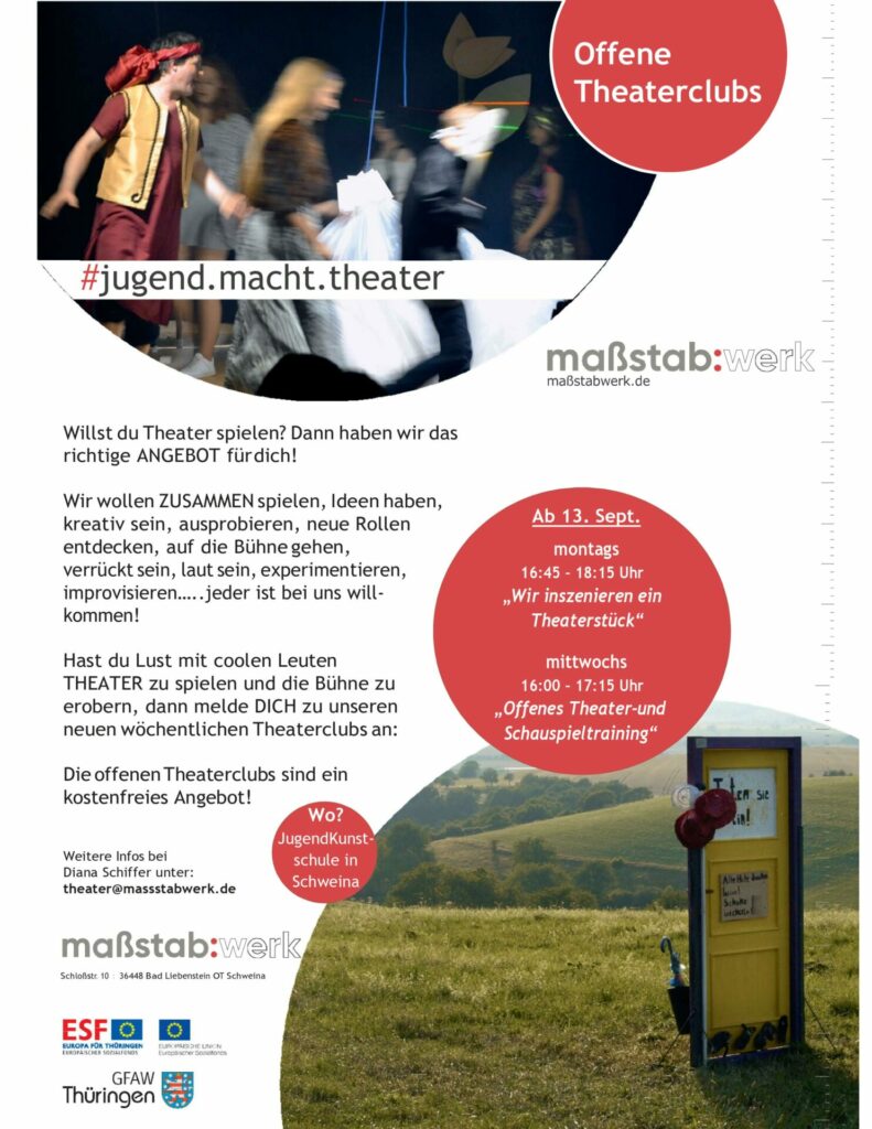 Community 9 Flyer Theaterclub ab September
